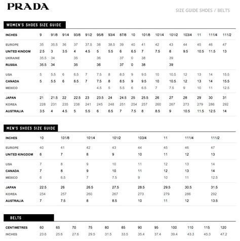 prada gloves size guide